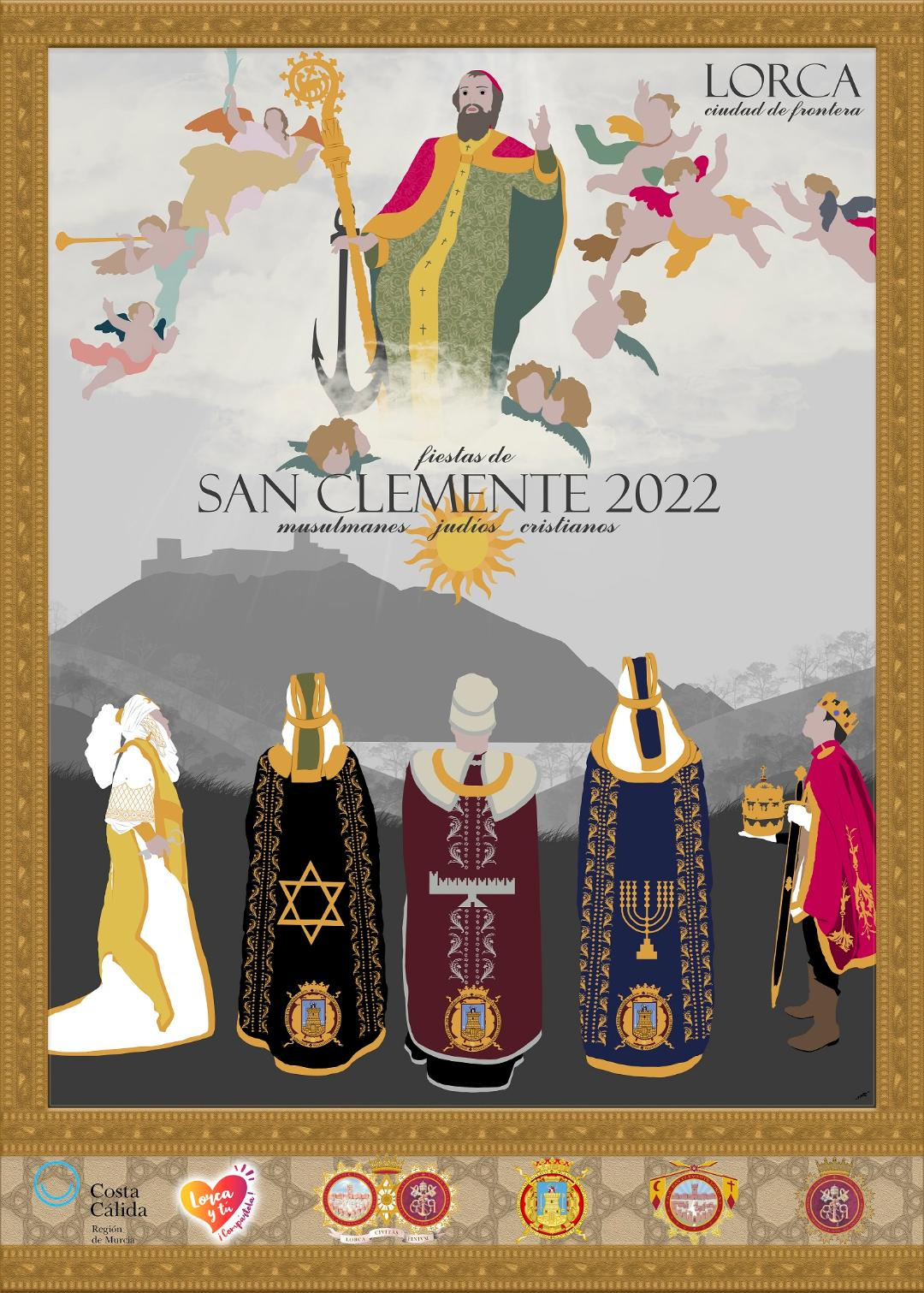 Presentado el cartel de las fiestas patronales de San Clemente 2022, realizado por la lorquina Natalia Martínez Pérez. La obra será promocionada en Fitur