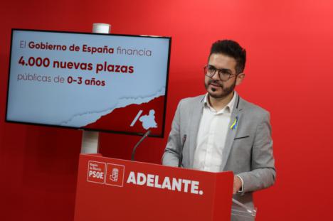  Espín: “El Gobierno de España cumple con la creación de 4.000 nuevas plazas de educación 0-3 años en la Región, con una inversión de más de 40 millones de euros”
