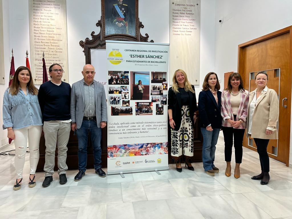 El Ayuntamiento de Lorca colabora con el IES 'Francisco Ros Giner' en la celebración del I Certamen de Investigación ‘Esther Sánchez’ para alumnos de Bachillerato