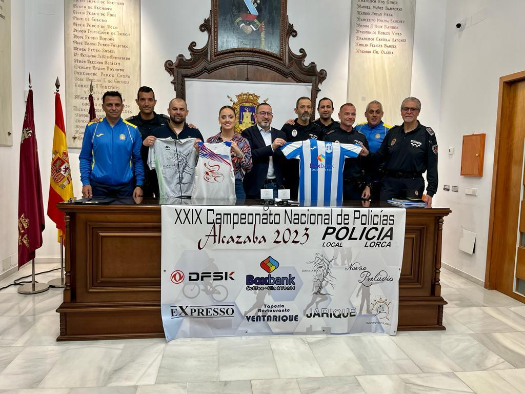 El equipo de Policía Local de Lorca participará en el XXIX Campeonato Nacional de Policías ‘Alcazaba 2023’ que se celebrará, en Granada, entre el 19 y el 22 de abril