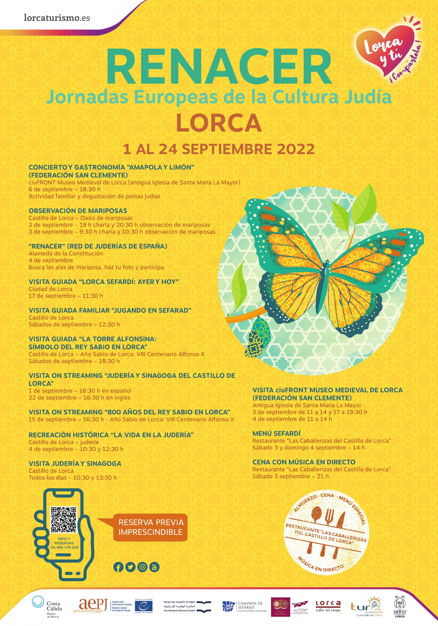 Lorca celebra la 23 edición de las “Jornadas Europeas de la Cultura Judía” con diversas actividades para toda la familia