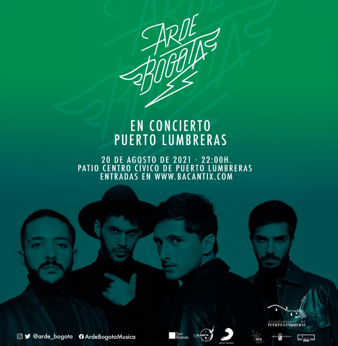 El concierto de “Arde Bogotá” tendrá lugar el próximo 20 de Agosto en el Centro Cívico a las diez de la noche, con entrada gratuita. Forma parte de la programación 
