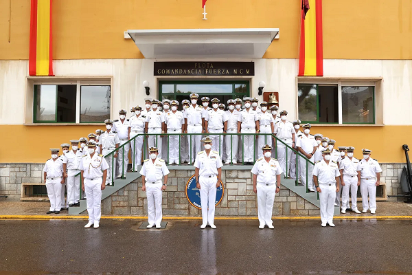 Felipe VI visita la Fuerza de Medidas Contraminas de la Armada Española en Cartagena en la conmemoración del 75 aniversario de esta unidad militar