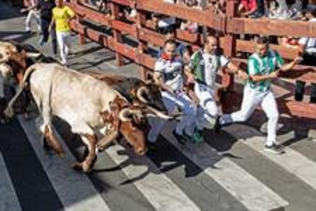 Una manada disgregada deja seis heridos leves en el encierro de San Sebastián de los Reyes