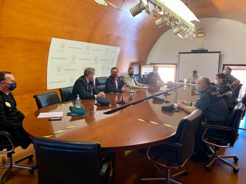 El Concejal de Seguridad Ciudadana de Lorca destaca la buena coordinación entre los Cuerpos y Fuerzas de Seguridad durante el año y medio de pandemia