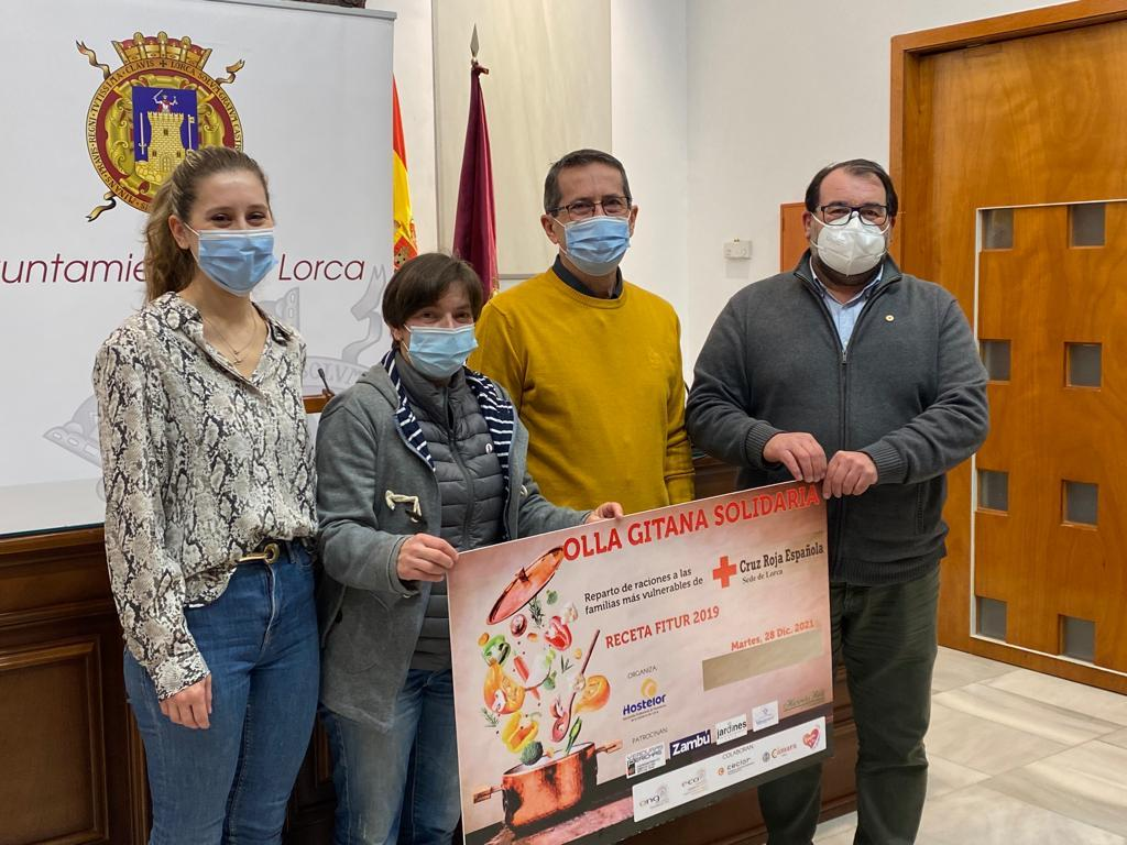  El Ayuntamiento de Lorca colabora en la iniciativa ‘Olla Gitana Solidaria’ puesta en marcha por Hostelor a beneficio de las familias más necesitadas a las que llegará a través de Cruz Roja