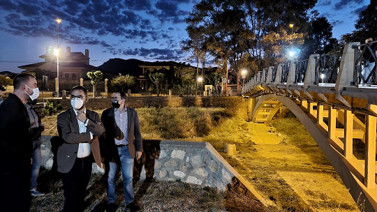 El Ayuntamiento de Lorca renueva la iluminación del Puente de La Torta deteriorada por actos vandálicos