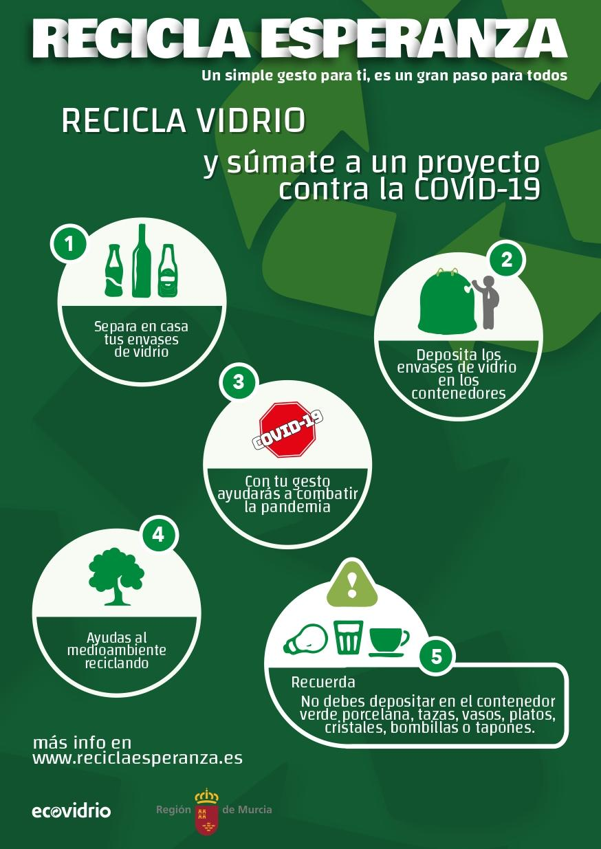 El Ayuntamiento de Puerto Lumbreras se suma a la campaña de Ecovidrio “Recicla Esperanza” para ayudar en la lucha contra el cambio climático