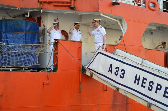 El buque de investigación oceanográfica “Hespérides” regresa a Cartagena tras finalizar su XXVI Campaña Antártica