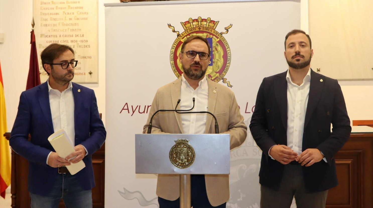 Pacto PSOE-IU-Ciudadanos respecto a los presupuestos de Lorca