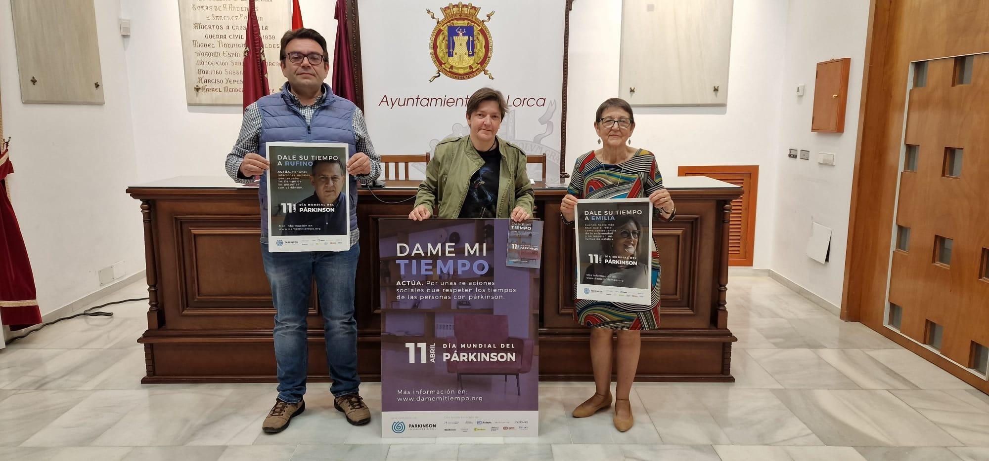 El Ayuntamiento de Lorca colabora con ASLEP en el desarrollo de las actividades organizadas para visibilizar el 'Día Mundial del Parkinson'