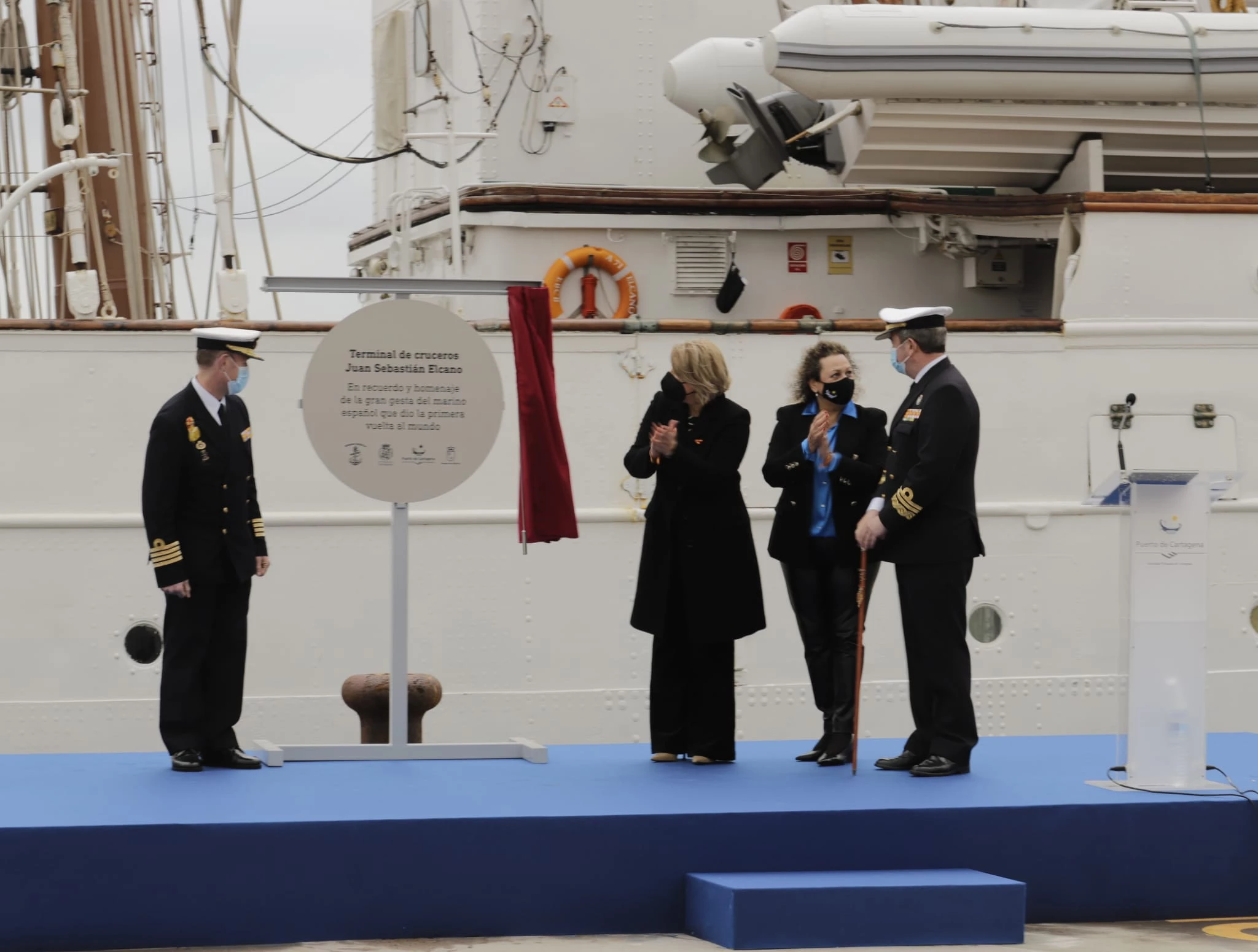  
Alocución del Almirante de Acción Marítima con motivo de la denominación de la terminal de cruceros “Juan Sebastián de Elcano”